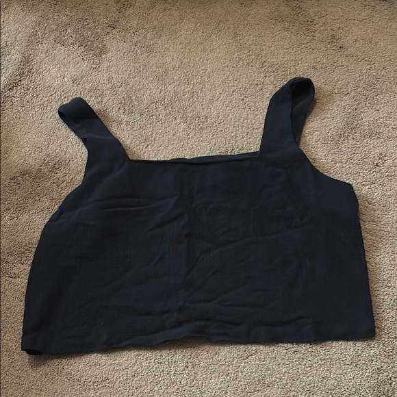 Cropped linen tank - Picture 1 of 2